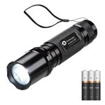 Defender Lumos LED Torch - Compact Handheld Battery Powered - 230 Lumen Waterproof Police Issue LED Torch - LED Flashlight Batteries Included