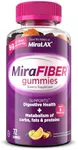 MiraFIBER Gummies | From The Gut Experts at MiraLAX | 8g of Daily Prebiotic Fiber with B Vitamins to Support Digestive Health and Metabolism | Fruit Flavored Fiber Gummies, 72 Count