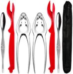 AVIDE Crab Leg Crackers and Tools - Shellfish Nut Cracker for Nut Stainless Steel Seafood Crackers & Forks Cracker Set