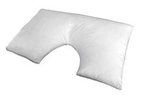 Lancashire Bedding Inset Side Sleeper Support Pillow With a Removeable White Cover - Great for Back neck pain and help during pregnancy - Made in the UK