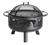 Plow & Hearth Bear Camp Fire Pit with Domed Spark Guard