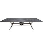 Oakland Living AZ7809-T12646-MC Extendable Dining Table with 2-Built-in Butterfly Sleeves, Aged Black