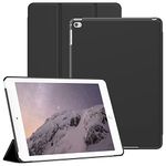 JETech Case for iPad Air 2 9.7 Inch (2014 Model, 2nd Generation), Protective Hard Back Shell Soft-Touch Tablet Stand Cover, Auto Wake/Sleep (Black)