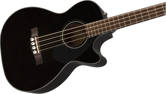 Fender CB-60SCE Acoustic Bass Guitar, Black – Cutaway Electric