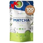 Ceremonial Grade Organic Matcha Green Tea Powder 100g - Pure Vegan Green Matcha Tea - Soil Association Certified Organic Matcha Powder For Skin & Hair - No Fillers/Pesticides