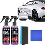 KUTDEP High Protection 3 in 1 Spray,3 in 1 Ceramic car Coating Spray High Protection Quick Car Spray Car Wax, High Protection 3 in 1 Spray, Car Scratch Nano Repair Spray, (2pc)+Brush Cloth.