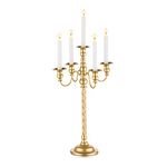 Wedding Candelabra Tall Floor Candelabras - Gold 5 Arm Candelabra Inweder 53cm Metal Spiral Candlestick Holders Antique Candle Holders for Christmas Table Centrepieces Events Ceremony Aisle Reception