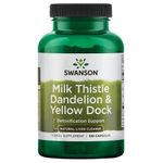 Swanson - Milk thistle Dandelion & Yellow Dock, 120 Capsules