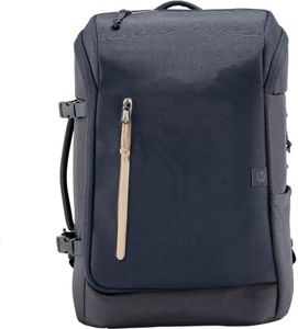 HP Travel, Zaino per Notebook da 15.6”, Creato con Materiale Riciclato, Scomparto per Computer e Tablet, Tasche Interne Imbottite, Impermeabile, 25 Litri Espandibili fino a 30, Blu Scuro