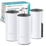 TP-Link Deco P9 Whole Home Powerline Mesh Wi-Fi System, Up to 6000 Sq ft Coverage, Dual-Band AC1200+HomePlug AV1000, Gigabit Ports, Compatible with Amazon Echo/Alexa, limited walls impact, Pack of 3