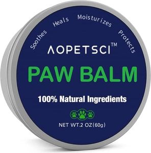 AOPETSCI Cat and Dog Paw Balm - 100% Natural Paw Moisturizer for Dogs and Cats; Soothes, Heals and Moisturizes Dry Cracked Paws and Protects; Organic Aloe Vera, Coconut and Sunflower Seed Oil