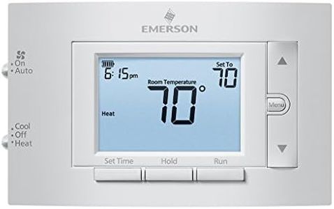 Emerson Programmable Thermostat for Single-Stage Systems, 3.75, 1F83C-11PR