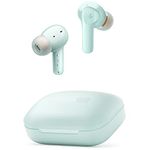 Donner Noise Cancelling Wireless Earbuds, Bluetooth 5.2 Earphones with 4 Mic Clear Calls, 12mm Drivers, App for Custom EQ, 32H Playtime, Fast Charging, Transparency - Dobuds ONE, Pea Green