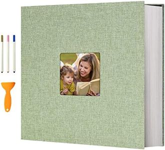 Vienrose Photo Album Self Adhesive 13x12.6 for 600 Photos Linen Scrapbook 120 Pages