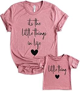 Teeny Fox Little Things in Life Mother Daughter Matching Outfits Mom and Me Cute Family Shirts