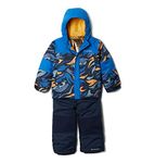 Columbia Toddler Unisex Mighty Mogul Set, Bright Indigo Wildstripe/Bright Indigo, 2T