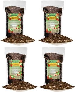 Gardenera STRAWBERRY Premium Potting Soil Mix - Ideal Blend for Growing Robust and Flavorful Strawberries - 20 QUART