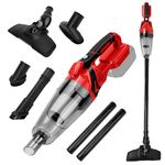Cordless Handheld Vacuum Cleaner Compatible with Milwaukee 18V Battery (No Battery), 10000Pa Portable Vacuum Cleaner with 4 Nozzles and 0.75L Dust Container for Hardwood Floor Carpet Pet Hair Car