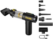 Fanttik Slim V10 Mix Car Vacuum, 4 in 1 Handheld Air Duster and Vacuum, Color Smart LED Display, 16000PA High Power Vacuum RobustClean Portable Mini Keyboard Vacuum for Car Interior, Home