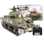 Heng Long 6.0V radio remote control 1/16 rc tank M4A3 Sherman tank 2.4G system --- Metal tracks + Metal Gears + Metal Sprockets by Big Boyz®