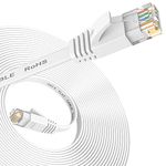 Nixsto Ethernet Cable 5M, Cat6/Cat 6e Ethernet Cable High Speed with Network Patch Cords, LAN Cable with Rj45 Connector for Router Modem Faster Than Cat 5e/Cat 5-White