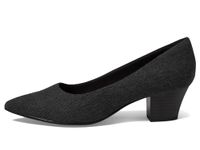 Clarks Collection Women's Teresa Step Pump, Black Tweed Combi, 9.5 Wide US