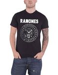 The Ramones T Shirt Classic Presidential Seal Band Logo Official Mens Black Size S