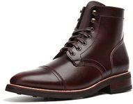 Thursday Boot Company Men’s Captain Cap Toe Leather Boots, Brown, 9 UK