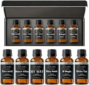 Sbehrtno Hotel Diffuser Oil Gift Set - 10 ml, 0.34 fl oz Hotel Collection Diffuser Oil - Inspired by Ritz Carlton,My Way,Baccarat NYC,Westin,and Other Hotel Fragrance Oil (Hotel Fragrance Set 20ml*6)