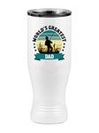 World's Greatest Dad Pilsner Tumbler with Lid, Fishing Gift for Father, White 20 oz Polar Camel, Stainless Steel, Vacuum Insulated