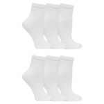 Dr. Scholl's Women's Diabetes & Circulator Socks - 4 & 6 Pair Packs - Non-binding Comfort and Moisture Management, White, 8-12