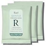 Rael Flushable Feminine Intimate Wipes - pH-Balanced, Unscented, Aloe Vera Extract, Safe for Sensitive Skin, Vegan & Cruelty Free, Travel Size (10 Count, Pack of 3)