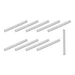 METALLIXITY Compression Springs (0.3x2mm OD,25mm Free Length) 10Pcs, 304 Stainless Steel Extension Spring - for Shop Home Repairs, DIY Projects, Silver Tone