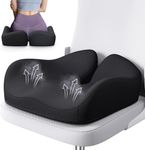 Benazcap Memory Foam Seat Cushions for Office Chair, Ergonomic Chair Cushions for Reducing Tailbone Pressure, Provides Great Comfort and Back Support, Office Chair Cushion & Car Seat Cushion, Black