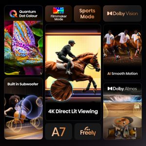 Hisense 75" QLED 4K Smart TV – Ultra HD HDR, Large Screen