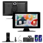 Lifelong 9-Inch Car Display Screen with in-Built Dashcam| Wireless carplay and Android Auto | Car infotainment System | Car Stereo | Music System with Bluetooth & Voice Control | Easy Installation