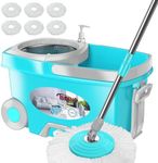 FunClean Spin Mop and Bucket,Mop an