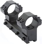 dophee High Profile 1" 25.4mm Dual Scope Rifle Mount Ring 11mm Dovetail Rail