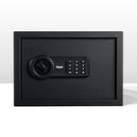 Equal 20L SecureLite Safe Locker for Home | Economic Electronic Safe Locker with Programmable Pincode Access and Mechanical Emergency Key | 3 Years Limited Warranty | 20 Liter - Black