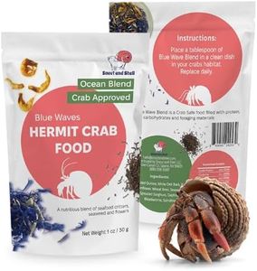 Snout and Shell Hermit Crab Food - Eco Animal Pet Snack Treat for Protein & Nutrients - Aquatic Pet Animal Snack Treat (BlueWaves)