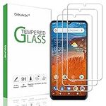 (3 Pack) Beukei Compatible for ZTE ZMax 10 and ZTE Z6250 Screen Protector Tempered Glass, Touch Sensitive,Case Friendly, 9H Hardness