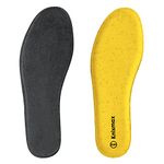 Knixmax Memory Foam Insoles with Velvet - Soft Inner Soles Cushioned Comfort for Barefoot Shoe Inserts - Warm for Snow Boots, Winter Shoes, Slippers Grey 9UK - 43EU