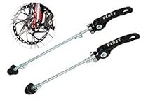 PLATT Bike Wheel Hub Skewers MTB Quick Release Skewers Front and Rear Axle Fit for Road Bike,Mountain Bike,BMX (Black,1Pair)