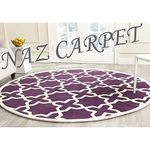 Naz Carpet Handwoven Pure Woolen Round Carpets Collection with 1.0'' Inch Thickness 10x10 Feet Round (USA Export Quality) Color Multi