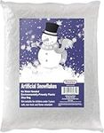 Artificial Snow 30 Ounces Fake Snow Flakes for Winter Decoration, Village Displays - Sparkling White Dry Plastic Snow for Holiday Decor and Winter Displays