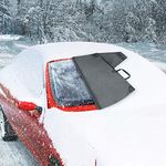 Cat® Automotive Universal Windshield Snow Ice Cover, Weatherproof for Fall & Winter, Includes Anti-Theft Flaps, Freeze Protector for Auto Car Truck Van and SUV, Wide 78" x 43" in