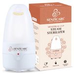 Senziwash Menstrual Cup Steam Sterilizer | Clean Your Cup With Ease | Kills 99.9% Germs in 3 Minutes with Steam | White,For women,BPA Free & Auto Power Cut-Off