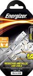 Energizer USB to Micro-USB Zinc steel cables, High Strength, 1.2m, Silver. Sync & Charge. , Silver, (C14MCGSLTW)