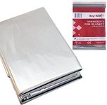 10x Premium Foil Survival Blanket, Reflective & Thermal Safety, Emergency First Aid