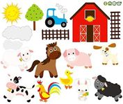 iMagitek Farm Animal Friends Wall D